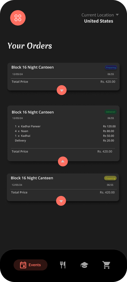 Event Booking App - View 9